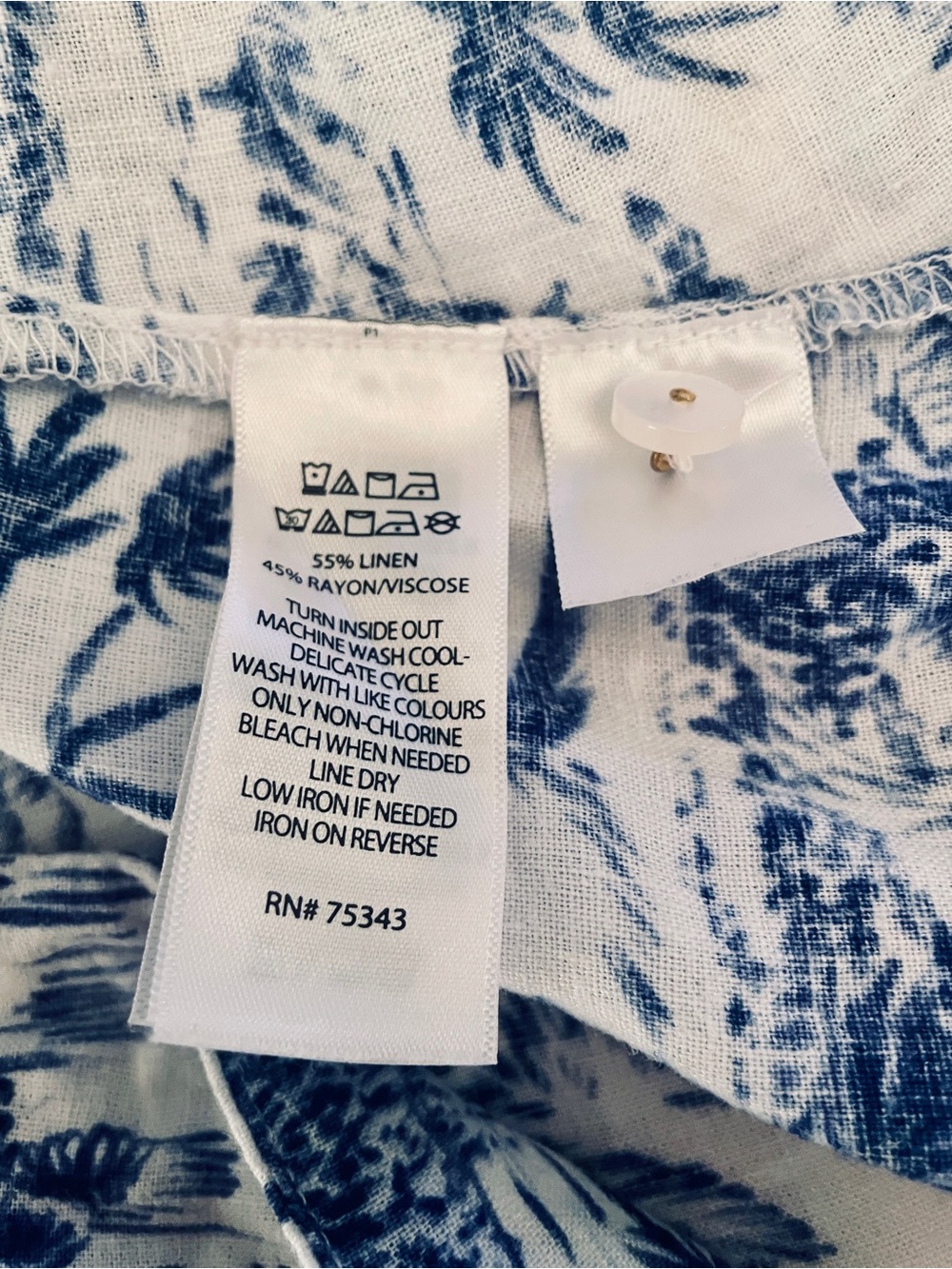 Joie Linen Button Front Dress with POCKETS. Size Small. Relaxed fit. - Picture 8 of 9